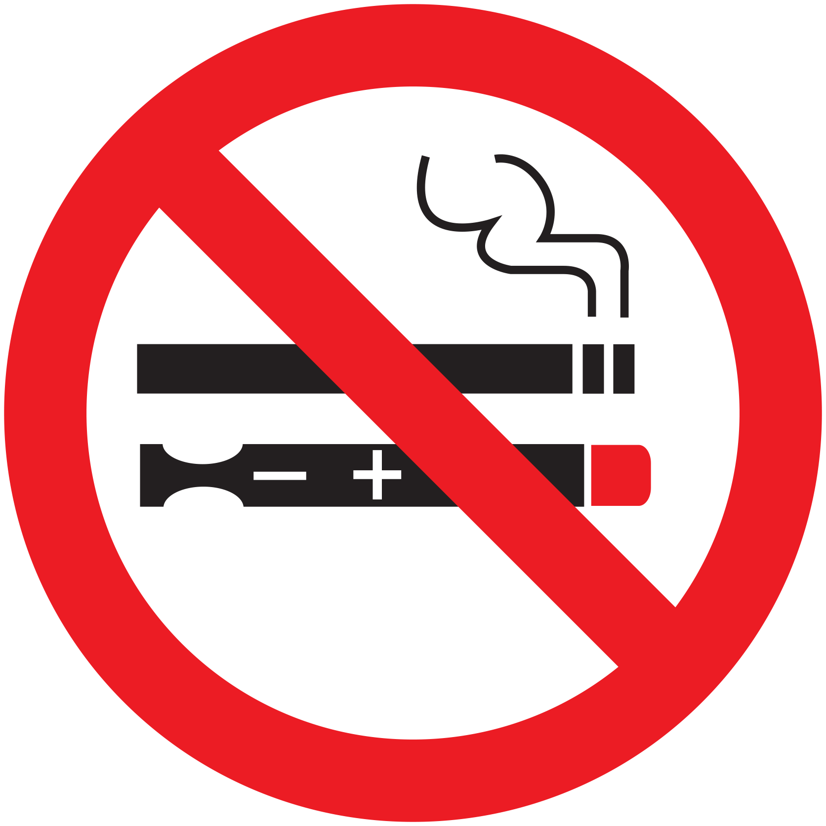 ห้ามสูบบุหรี่บุหรี่ไฟฟ้า